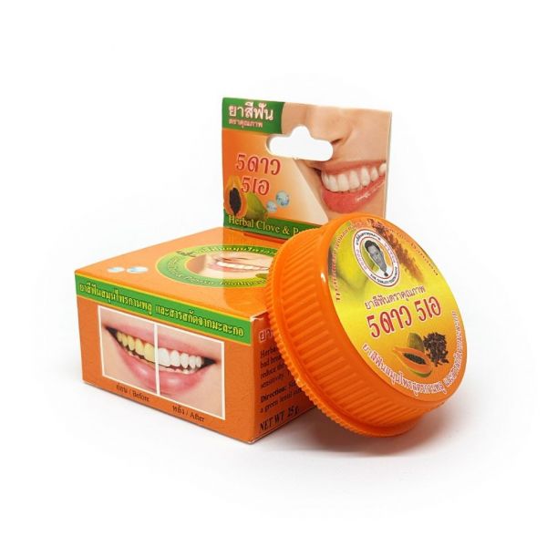 Thai toothpaste 3-in-1 with papaya "Melon tree", 25 gr